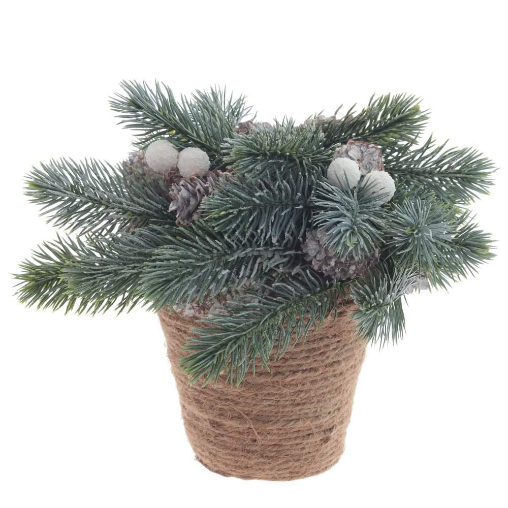 REMECO COLLECTION Кашпо хвойное 808828 Новогодняя композиция 18х18х17см 