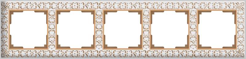 Рамка  Frame белое золото 5-м  WL07-05 Металл Antik - W0051523