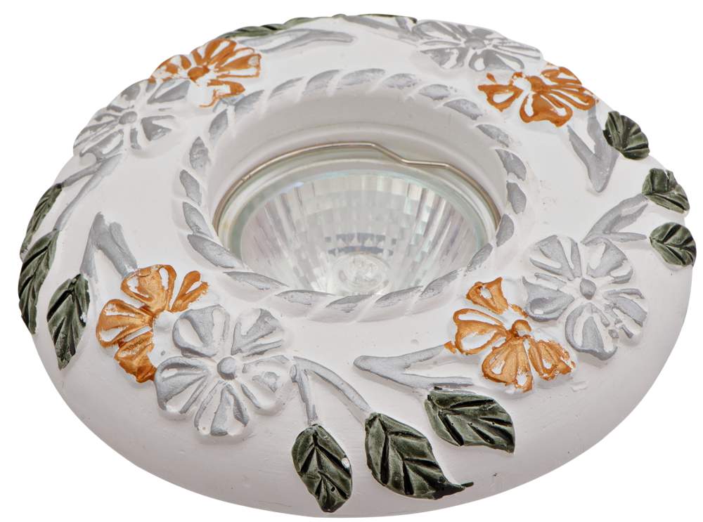 Светильник галогенный FT 409 MR 16  гипс прованс