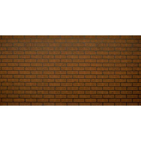 Панель лист.  ХДФ 1,22х2,44х6мм Кирпич/Кирпич темный