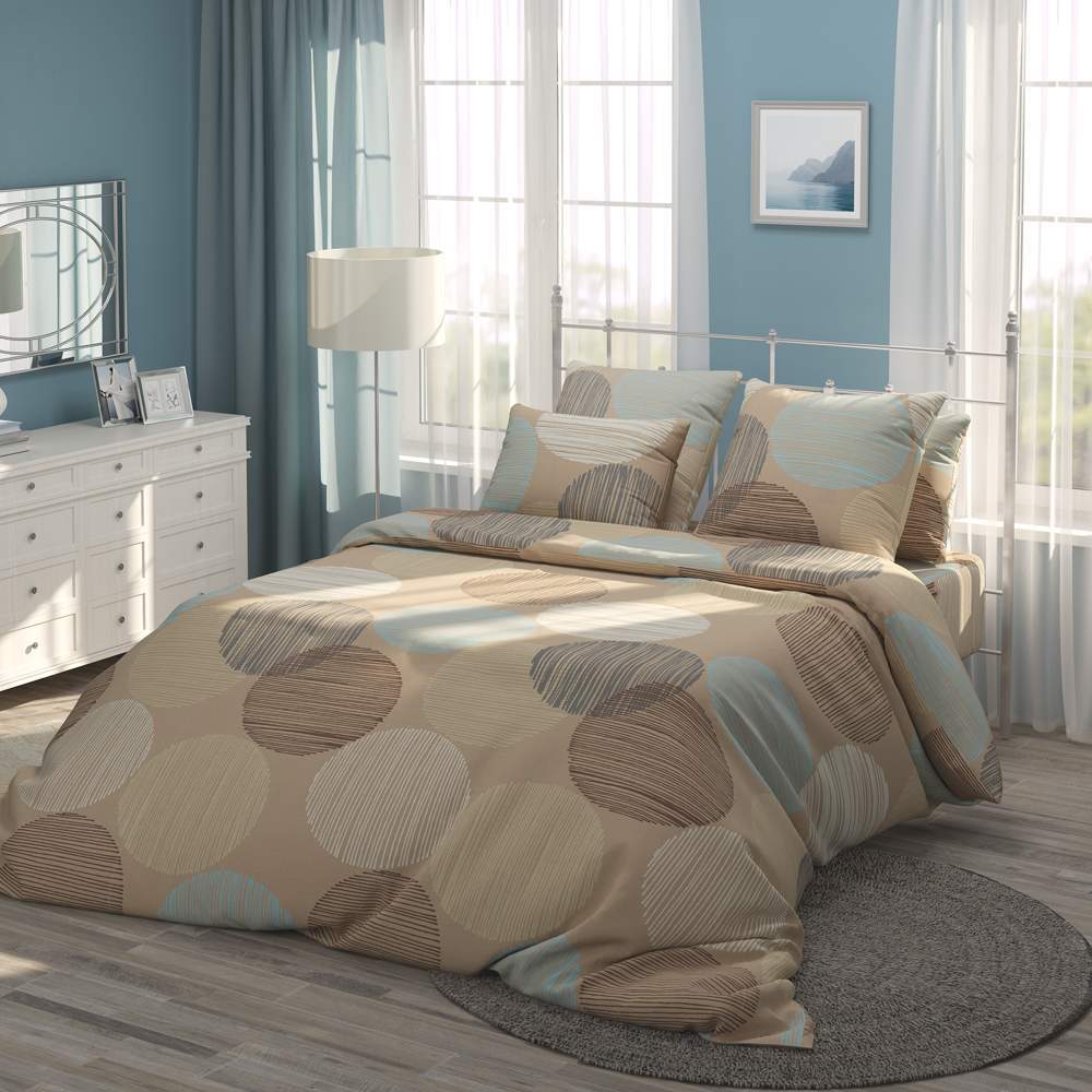 САМОЙЛОВСКИЙ ТЕКСТИЛЬ бязь-универсал КПБ Капучино 2Сп нав.50х70 4905/1 762921