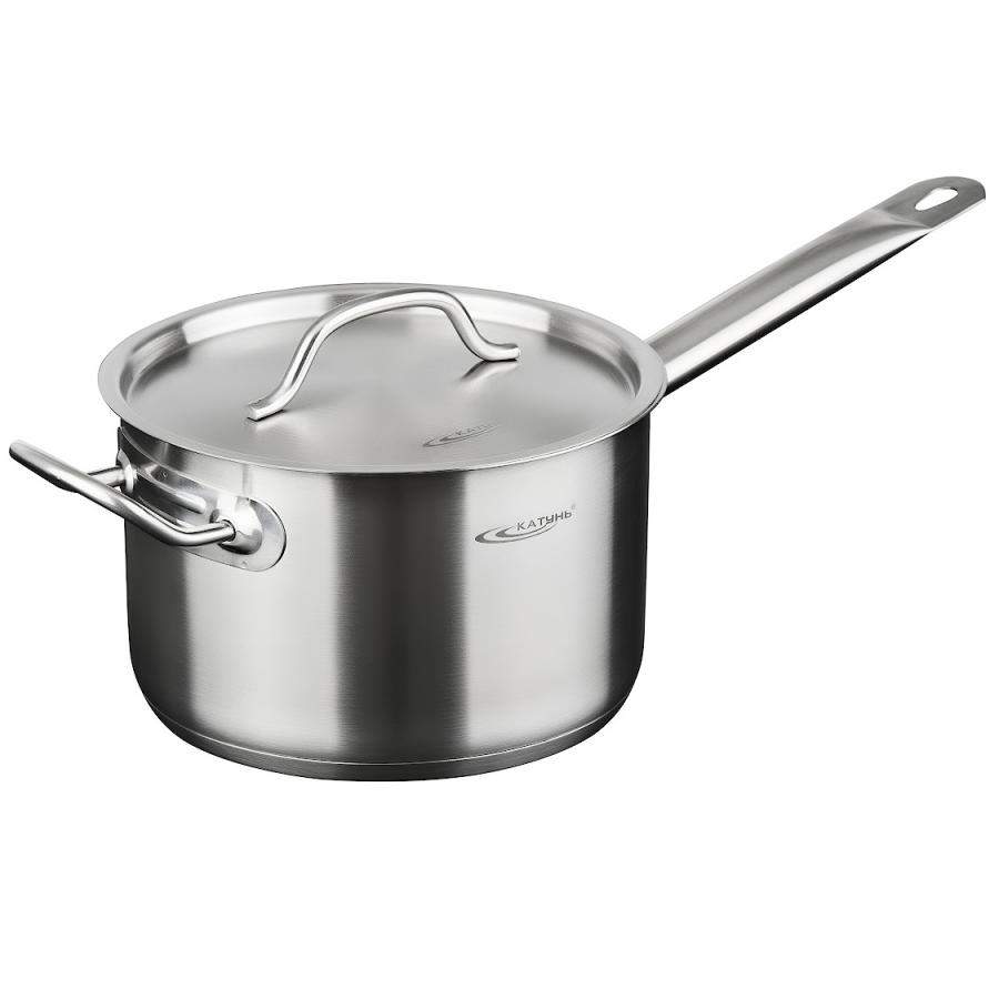 КАТУНЬ Общепит-Шеф Сотейник  6,3л d24 h14,5 с/кр трс с двумя ручками КТ-ОБ-КК-24