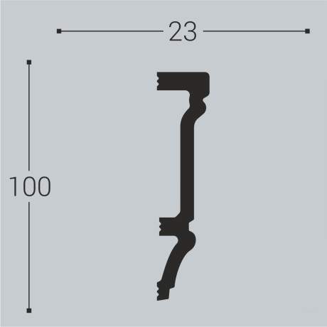Молдинг XPS BD М 13 (100*23)/11