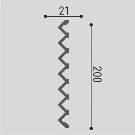 Панель стеновая XPS BD 11/2 м