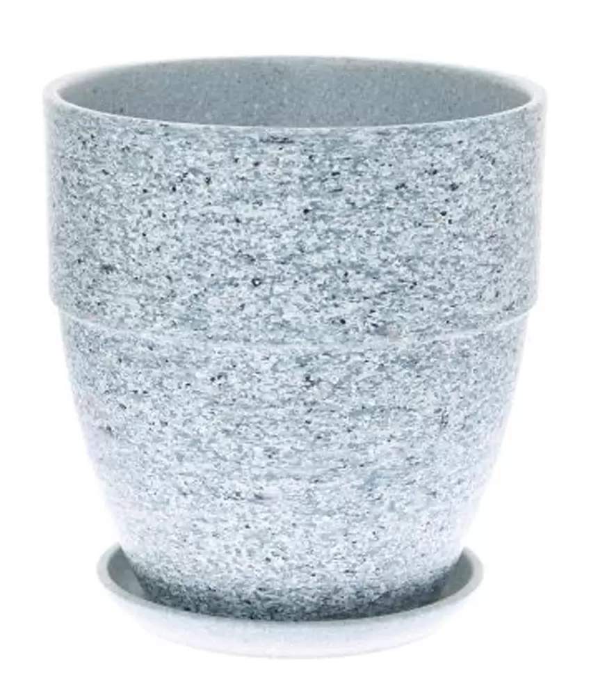 Горшок  Готика борт серый камень №5 (D22) 5,9л СД177