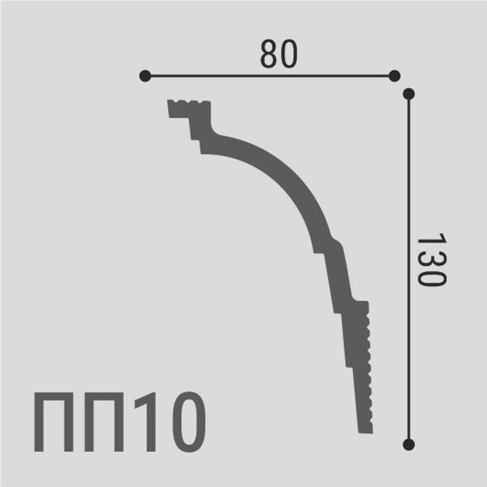 Карниз XPS POLYMER ПП 10 130*80/10