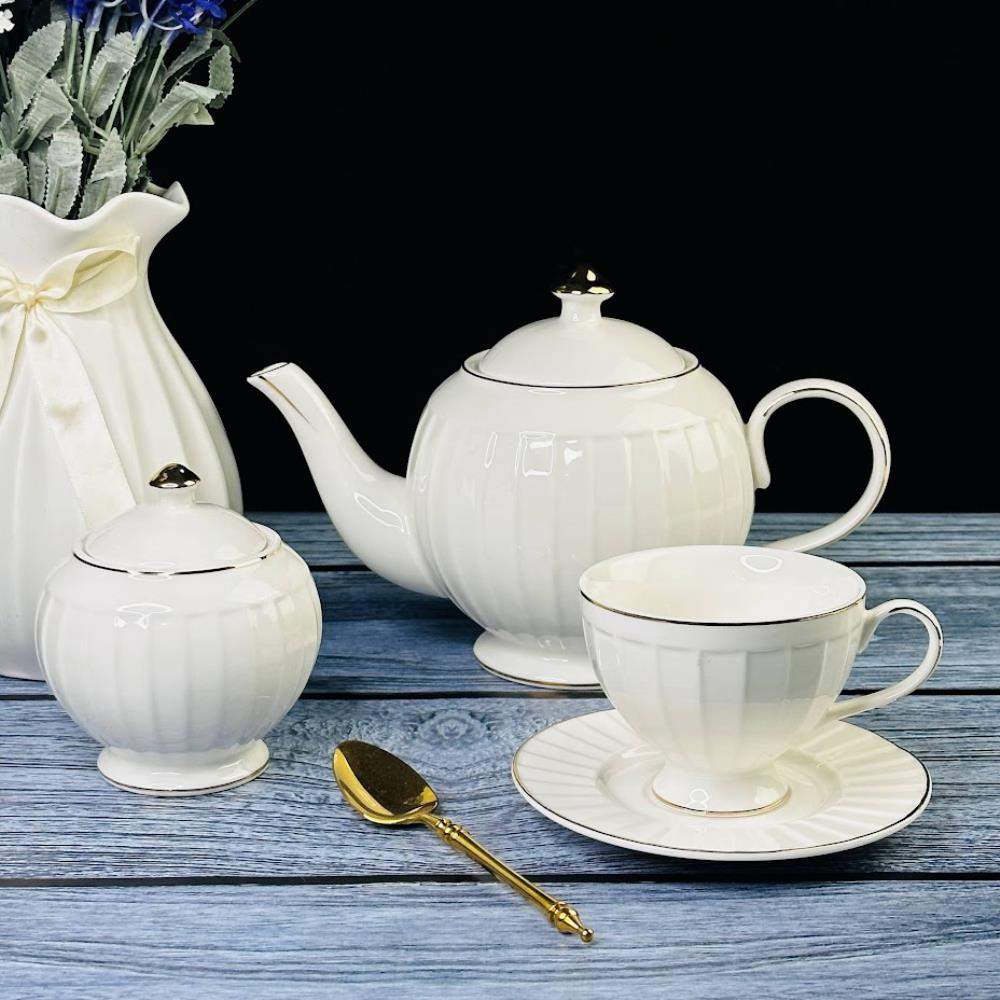 LENARDI Marzipan Grey Сервиз чайный 102-042 16пр/6перс 250мл