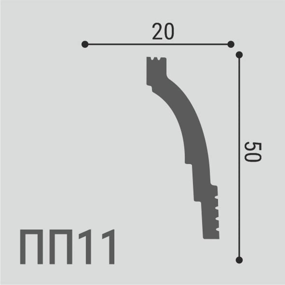 Карниз XPS POLYMER ПП 11 50*20/55
