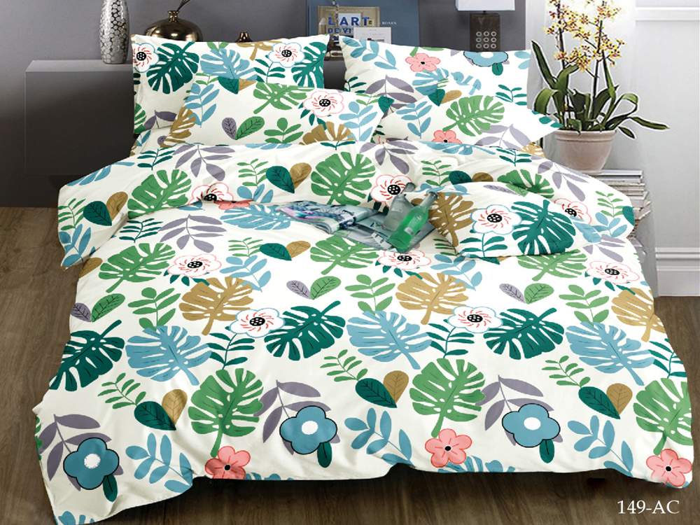 CLEO КПБ полисатин Art Color 2сп ( 70*70*2) 20% хлопок/40% вискоза/40% ПЭ 20/149-AC 