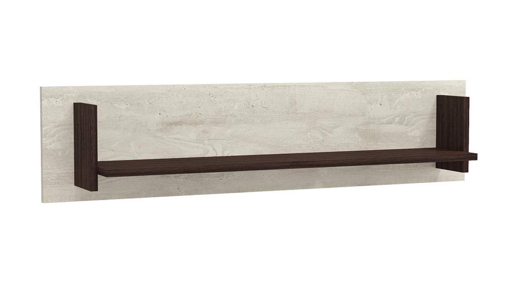 Полка навесная  33.16"Лючия" (бетон пайн белый/венге)