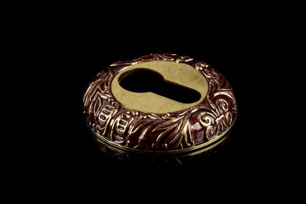 Накладка под цилиндр ET SM RB-10 франц. золото  Fuaro