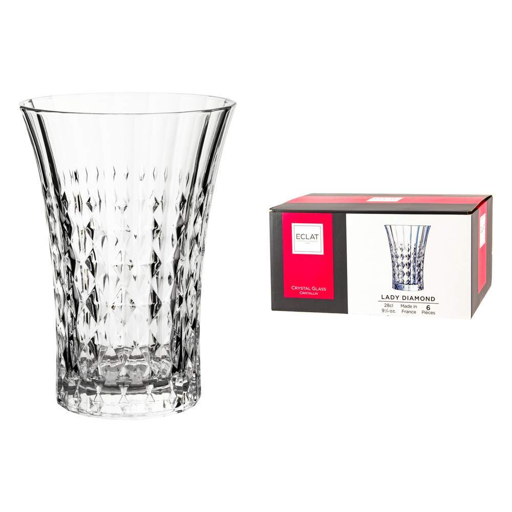 CRISTAL D'ARQUES Леди Даймонд Набор стаканов 360мл 6шт L9746/57829