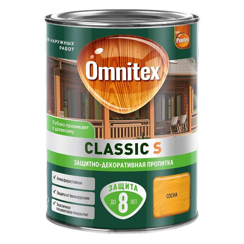 Пропитка Omnitex Classic S Сосна 0,9л