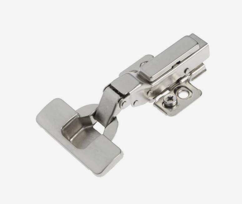 Петля мебельная 3D полунакладная clip-on с доводчиком  ADELIA