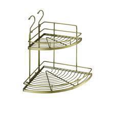 Полка  Хром  YJ-G209  угловая  2х-ярусная  mix 320х320х440мм