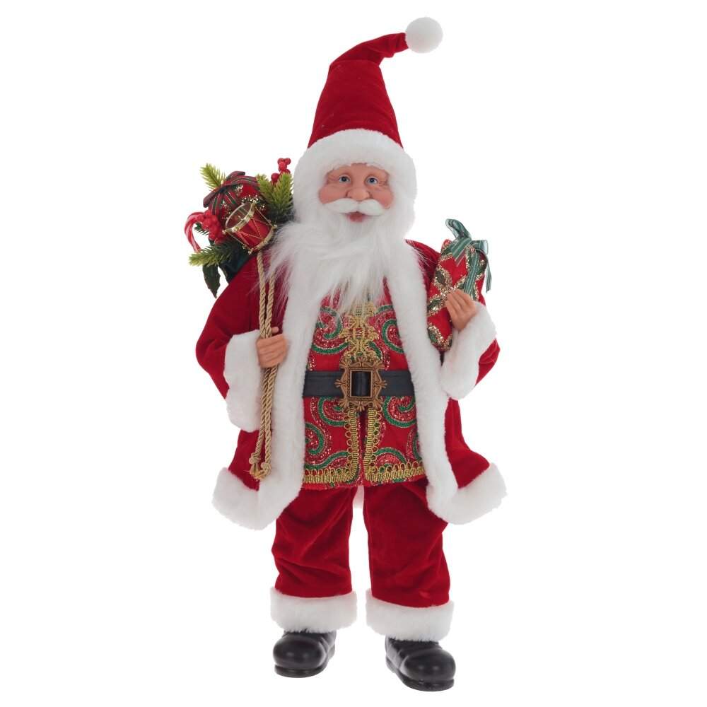 REMECO COLLECTION Дед Мороз 807204 красный/золото 24х15х60см