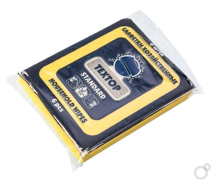 Салфетка вискоз.Техтор   30х35см 33-0100  6шт/уп.