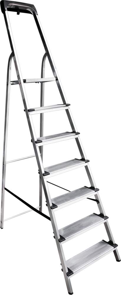 Стремянка алюмин. с лотком-органайз. ступень 130мм 1х7  1118107 147см