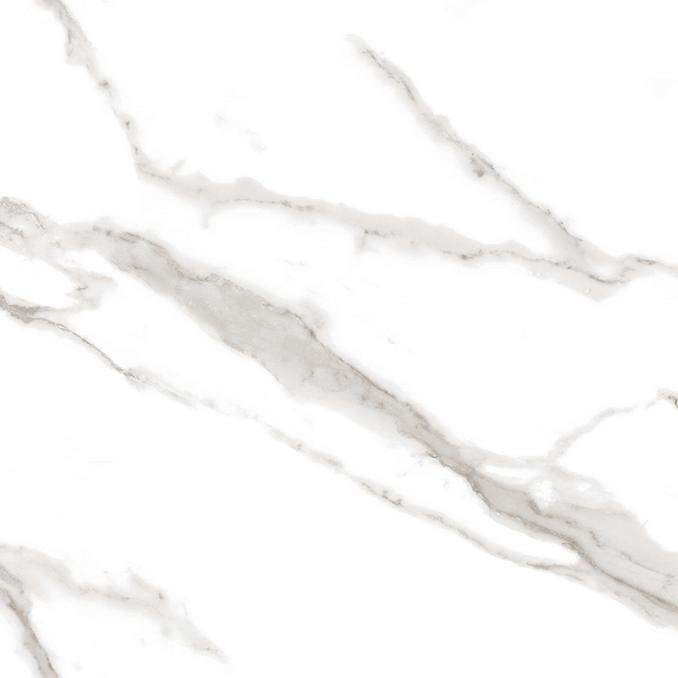 Calacatta Sharp Silver Керамогранит белый 600х600 Полированный