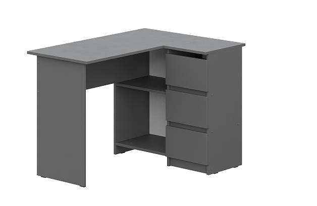 Денвер Стол  угловой Графит серый