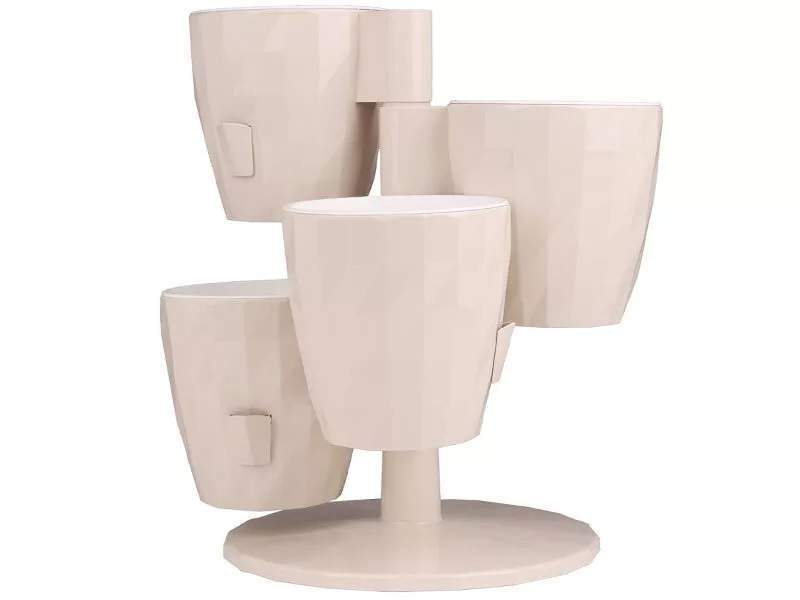 Кашпо каскад RUBY  Пятерочка  Пудровый  КШ-8621