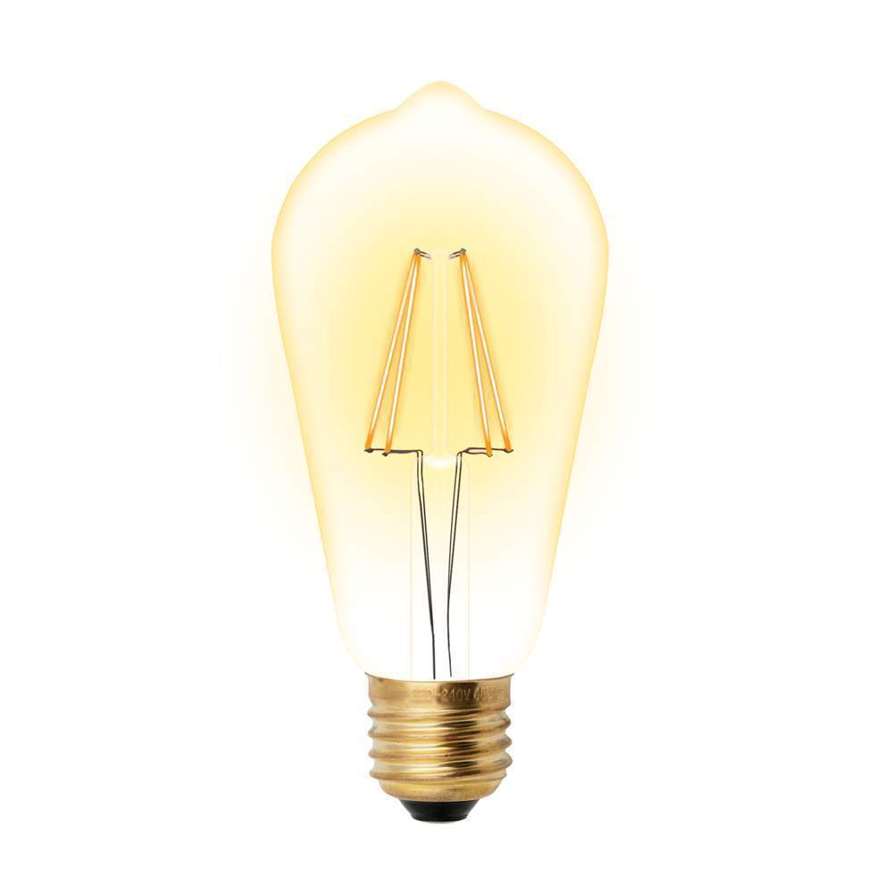 Лампа Uniel LED-ST64-5W/Amber/E27/VLF Vintage Форма Конус UL-00009162
