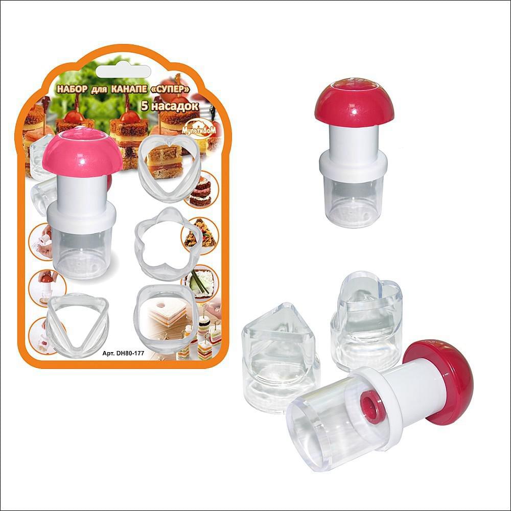 МУЛЬТИДОМ Набор для канапе DH80-177 Супер 5 насадок