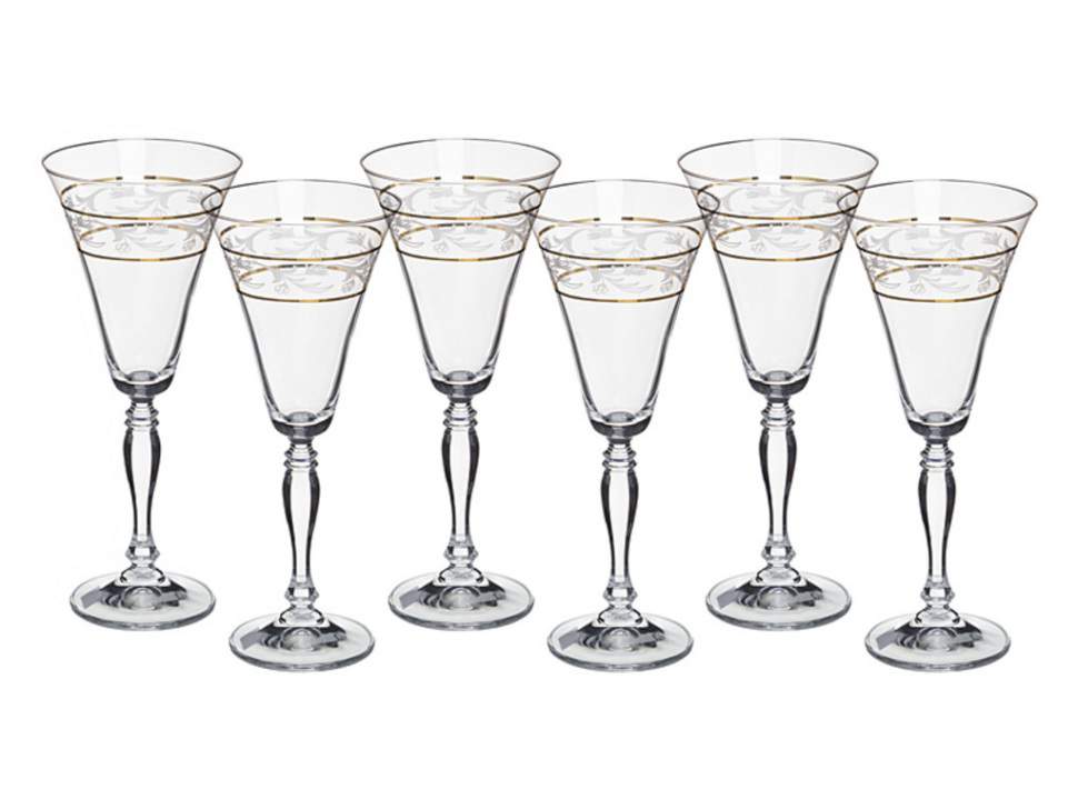 CRYSTALEX BOHEMIA Виктория 615-640  Набор бокалов д/вина 230мл 6шт