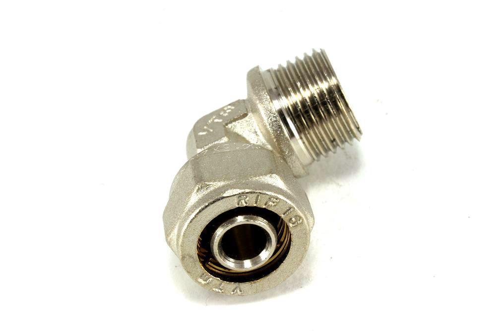 Угольник обжим. н/р  16 х 1/2"  VTm.353.N.001604
