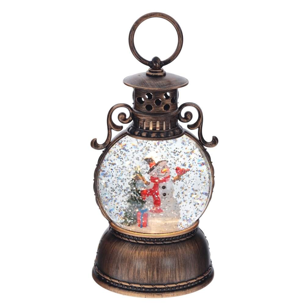 REMECO COLLECTION Фигурка 796152 Шар водяной Фонарь (подсветка,музыка,вьюга,3хААА) 11х11х24см