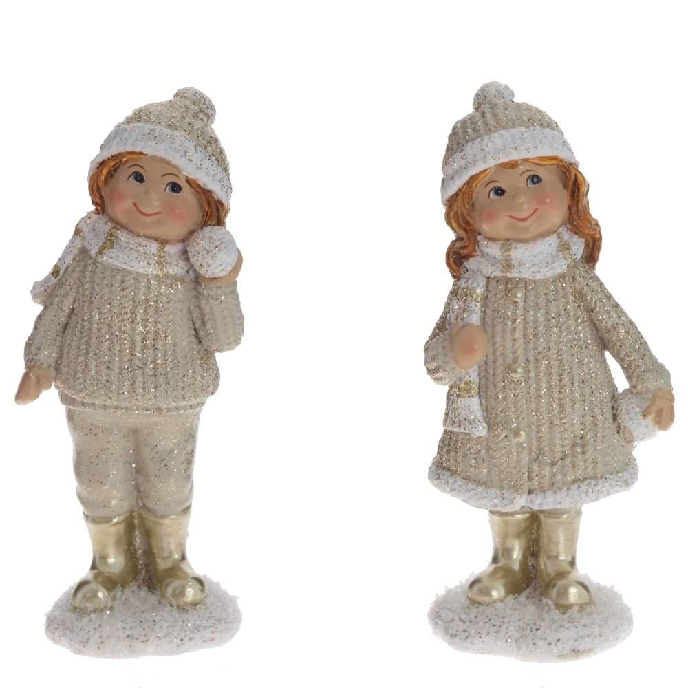 REMECO COLLECTION Фигурка 806619 Мальчик/Девочка 6х4х12,5см 2 вида (полимер) 