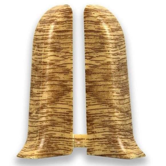 208 Заглушки торцевые (пара)  Идеал Комфорт, Дуб мокко, 55мм