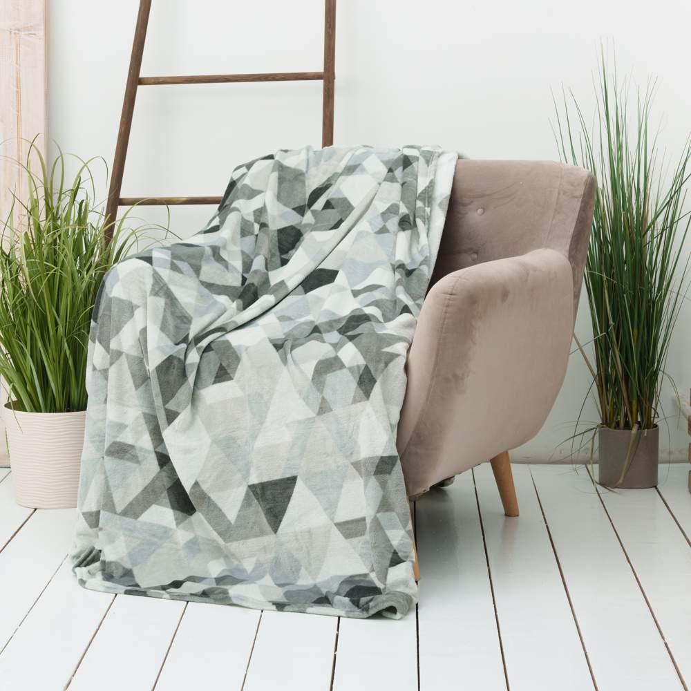 CASA CONFORTE Плед микрофибра Kamelia Felice серый 220х240 6154855