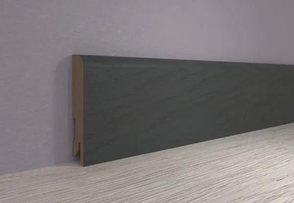 Плинтус МДФ ламинированный, Пл 80МДФ.2400.24053 ясень графит