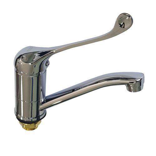 Смеситель Brimix для мойки и раковины с мед.ручкой шаровый гусак 15 см 1022-15