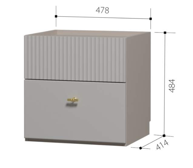 ТЕФИЯ тумба прикроватная МДФ матов. Сантьяго