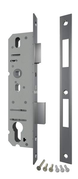 Корпус узкопр. замка с защ. 4924-30/92 CP (хром) межосев. 92