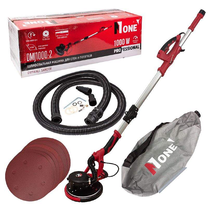 Шлифмашина NUMBER ONE DMJ1000-2 д/стен и потол. тел.ручка 1000Вт 225мм 