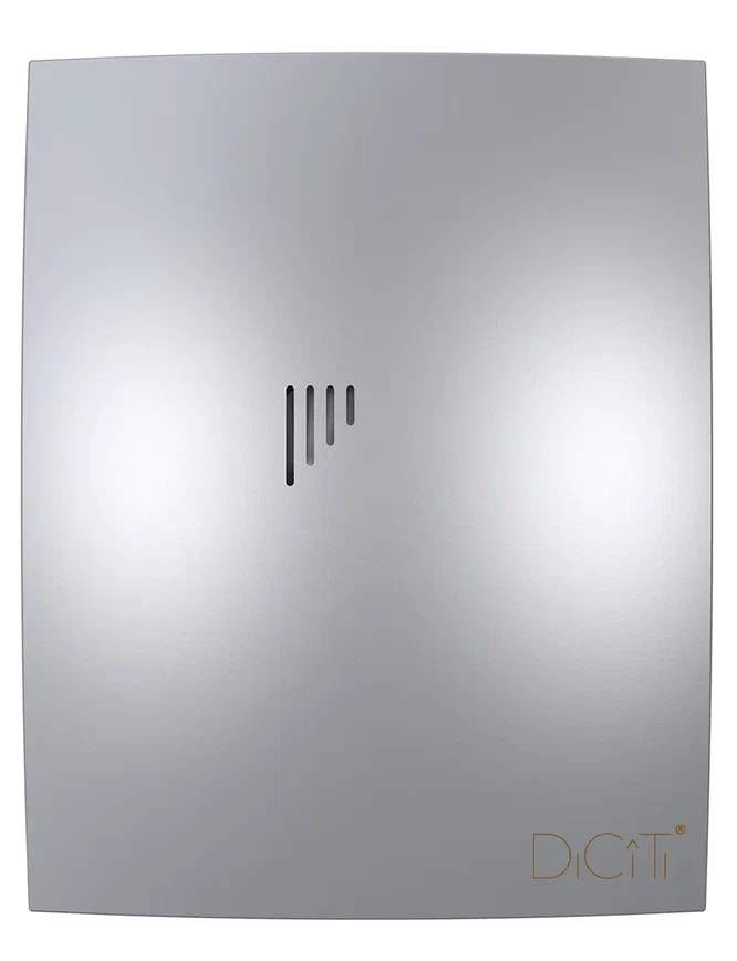 Вентилятор  BREEZE 4C Gray metal осевой вытяжной с обрат.клапан.D98 декорат.  DiCiTi