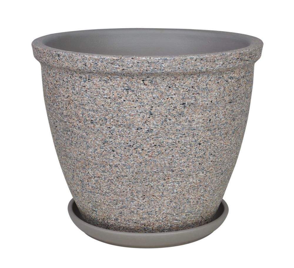 Горшок  Высокий овал шнур Лунный камень №7 (D32) 18л СД309