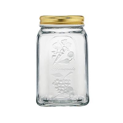 PASABAHCE Банка 80385 Хоммейд д/сыпучих 1000мл с металлической крышкой