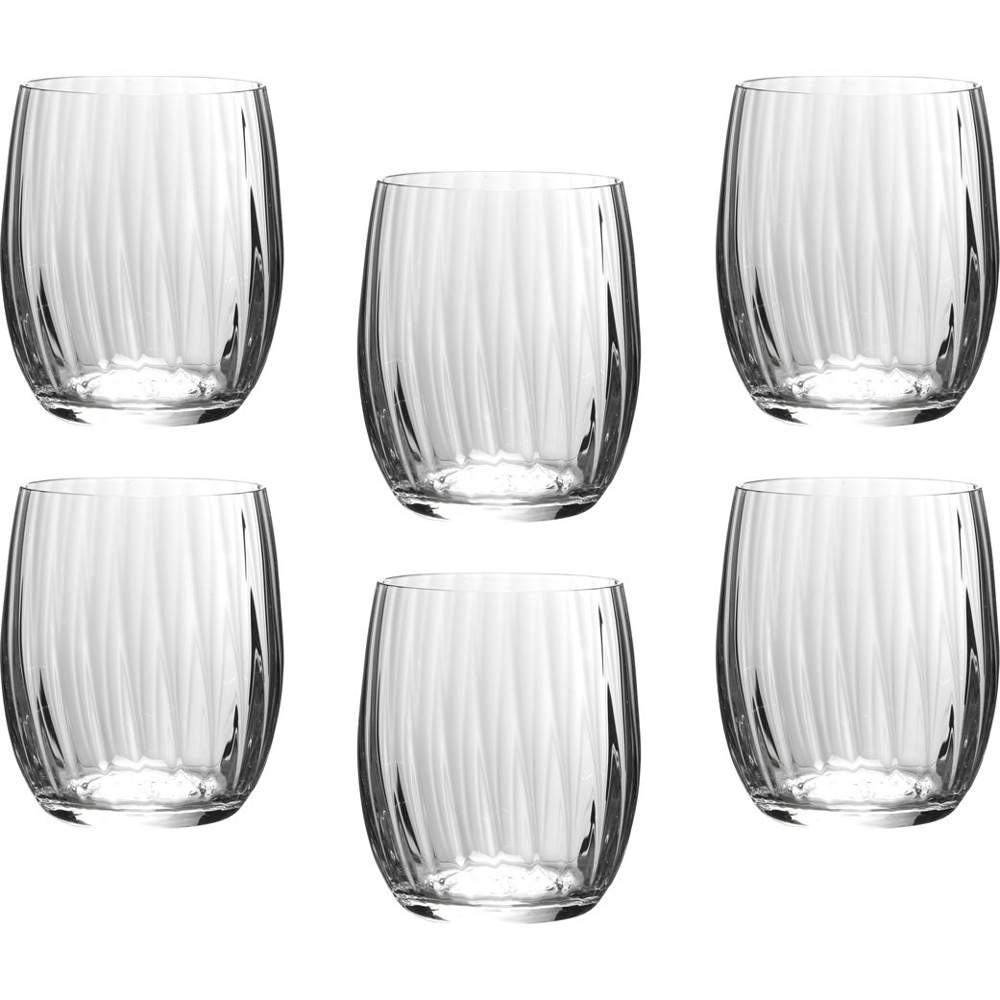 CRYSTALEX BOHEMIA Клаб оптика 25180/22/300 Набор стаканов д/виски 300мл 6шт