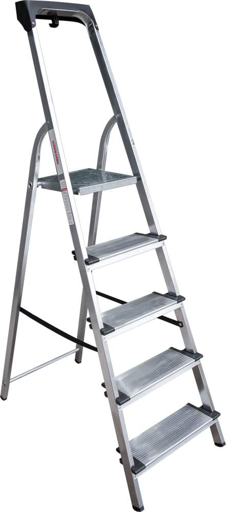 Стремянка алюмин. с лотком-органайз. ступень 130мм 1х5  1118105 103см