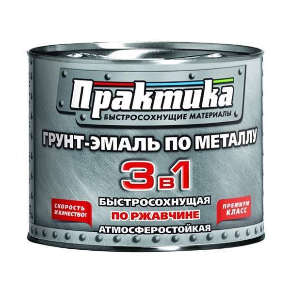 Грунт-эмаль  Практика по ржавчине быстросохнущая шоколад  25кг