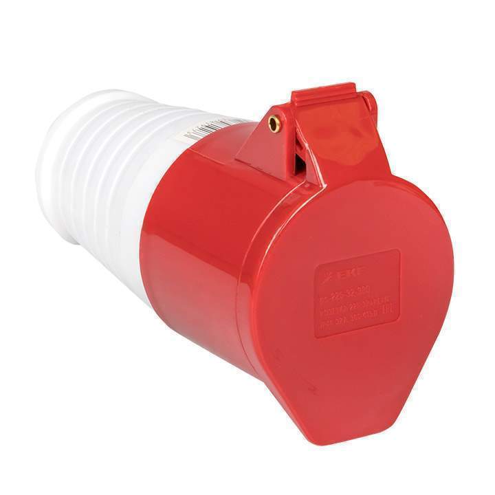 Розетка кабел. 32А 380В 3P+РЕ+N IP44 (225) EKF ps-225-32-380  126576