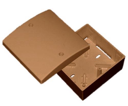 Коробка универ. для каб.-кан. 100х100х55мм корич.  65019К