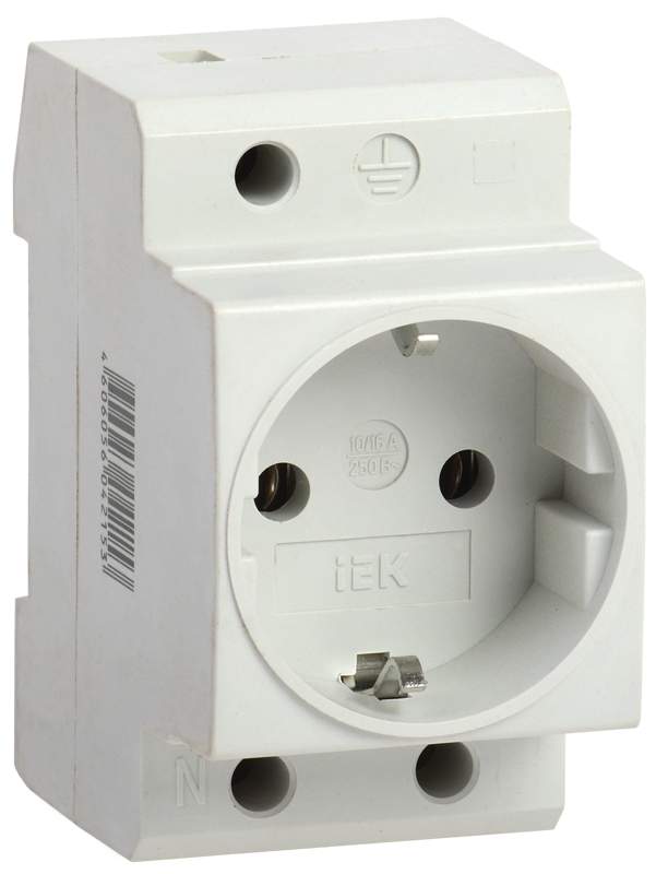 Розетка ИЭК MRD10-16  с з/к  PAp 10-3-ОП (SHUKO) на DINрейку 35072