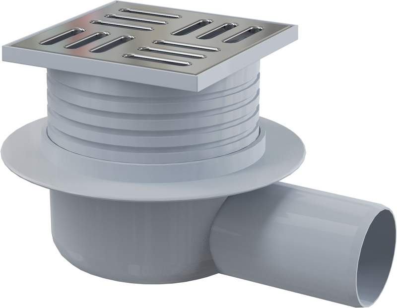 Трап сливной APV26 105*105/50 подв.бок.,решетка-нерж.г/затвор-мокр