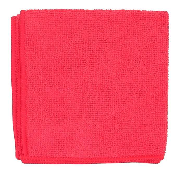 Салфетка из микрофибры  красная  30х30см 31-4355