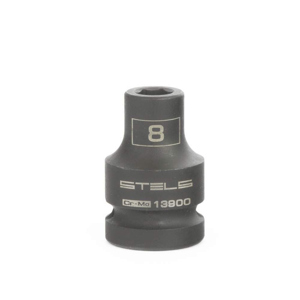 Головка ударная Stels  CrMo  8 мм 1/2" шестигранная 13900